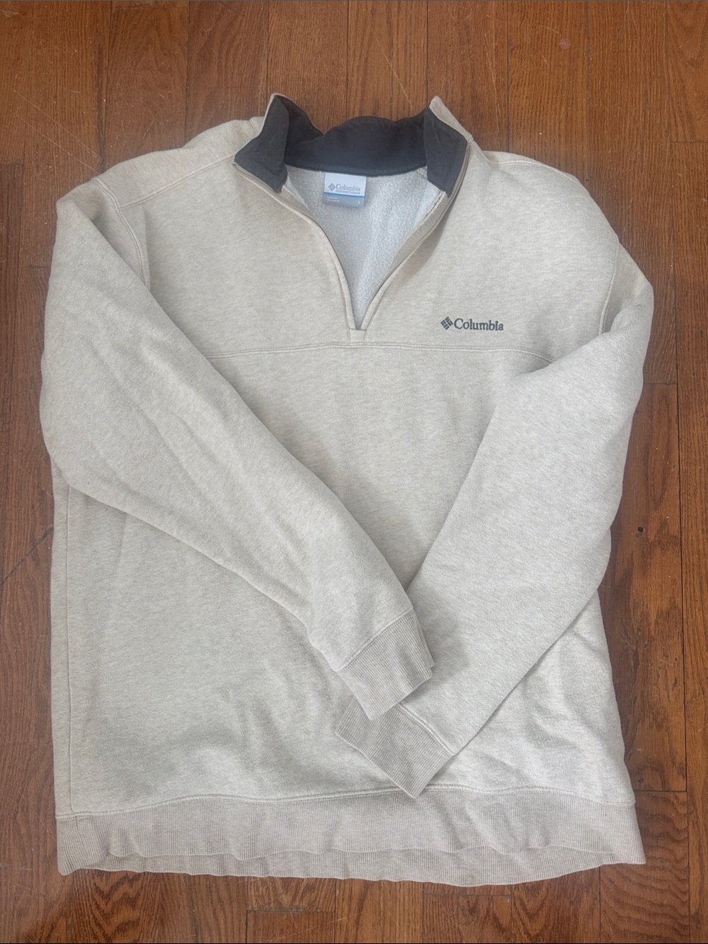 Columbia Quarter-Zip Fleece Pullover - Cream